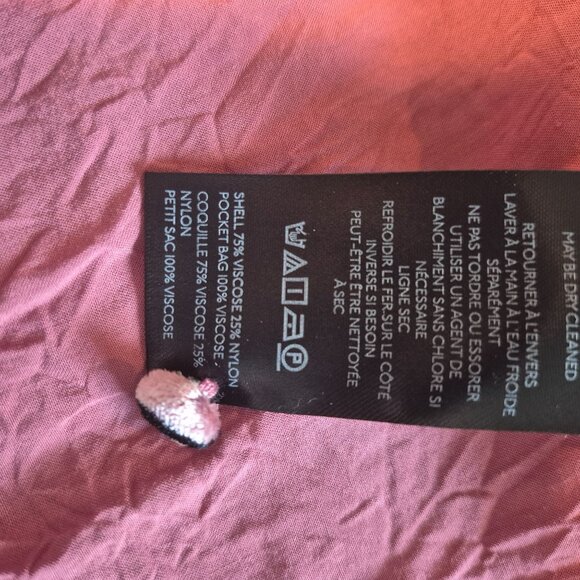 Maeve Sweetheart Velvet Mini Dress Pink Black Bows Puff Sleeves Women's XS - Picture 7 of 7